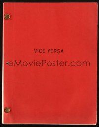 1d668 VICE VERSA fourth draft script December 11, 1986 screenplay by Dick Clement & Ian La Frenais!