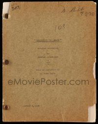 1d694 WOMAN IN GREEN revised draft script Jan 4, 1945, by Bertram Millhauser, Invitation to Murder!
