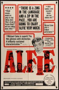 1f018 ALFIE 1sh '66 British cad Michael Caine loves them & leaves them, ask any girl!