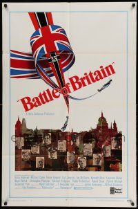 1f058 BATTLE OF BRITAIN style B 1sh '69 all-star cast in classic World War II battle!