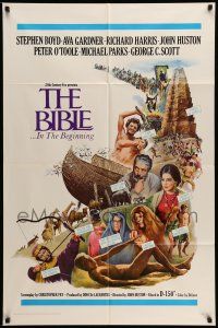 1f070 BIBLE 1sh '67 La Bibbia, John Huston as Noah, Boyd as Nimrod, Ava Gardner as Sarah