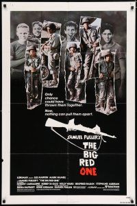 1f075 BIG RED ONE 1sh '80 directed by Samuel Fuller, Lee Marvin, Mark Hamill in WWII!