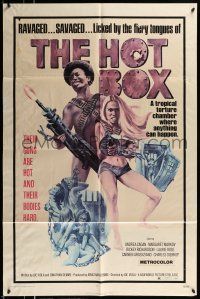 1f333 HOT BOX 1sh '72 ravaged savaged sexy babes fight back with their guns and their bodies!