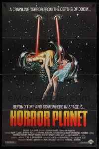 1f369 INSEMINOID 1sh R83 Horror Planet, really wild sci-fi image of sexy girls in monster hand!