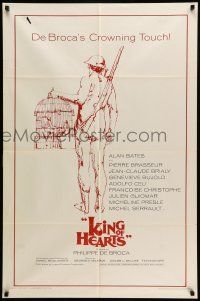 1f416 KING OF HEARTS 1sh '67 Philippe De Broca's Le Roi de coeur, Bates, Genevieve Bujold