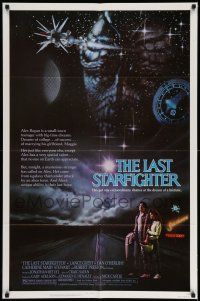 1f447 LAST STARFIGHTER 1sh '84 Catherine Mary Stewart & Lance Guest as video game pilot!