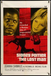 1f482 LOST MAN 1sh '69 Sidney Poitier crowded a lifetime into 37 suspenseful hours!