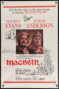 1f490 MACBETH military 1sh R60s Maurice Evans, Judith Anderson, from Shakespeare!