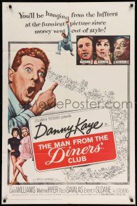 1f509 MAN FROM THE DINERS' CLUB 1sh '63 Danny Kaye, funniest picture since money went out of style