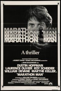 1f520 MARATHON MAN 1sh '76 cool image of Dustin Hoffman, John Schlesinger classic thriller!
