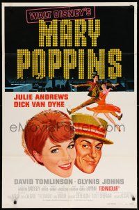 1f528 MARY POPPINS style A 1sh R80 Julie Andrews, Dick Van Dyke, Walt Disney musical classic!