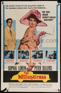 1f543 MILLIONAIRESS 1sh '60 beautiful Sophia Loren is the richest girl in the world, Peter Sellers