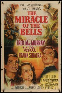1f547 MIRACLE OF THE BELLS style A 1sh '48 art of Frank Sinatra, Alida Valli & Fred MacMurray!