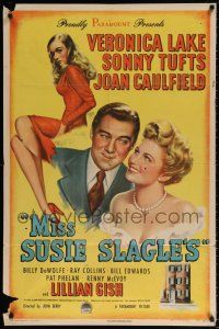 1f551 MISS SUSIE SLAGLE'S style A 1sh '46 art of sexy Veronica Lake, Sonny Tufts & Joan Caulfield!