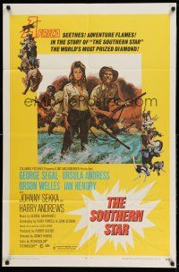 1f780 SOUTHERN STAR 1sh '69 Ursula Andress, George Segal, Orson Welles
