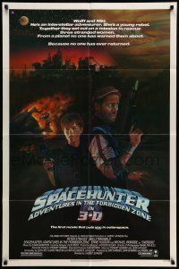 1f782 SPACEHUNTER ADVENTURES IN THE FORBIDDEN ZONE 1sh '83 art of Molly Ringwald, Peter Strauss!