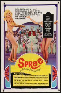 1f785 SPREE style C 1sh '67 Jayne Mansfield & Juliet Prowse in Las Vegas, wacky court order!