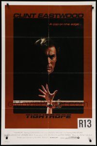 1f868 TIGHTROPE int'l 1sh '84 Clint Eastwood is a cop on the edge, cool handcuff image!