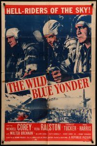 1f965 WILD BLUE YONDER 1sh R58 Forrest Tucker, Wendell Corey, B-29 bomber planes!