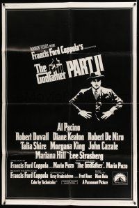 1g021 GODFATHER PART II folded 40x60 '74 Al Pacino in Francis Ford Coppola classic crime sequel!