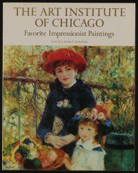 1g003 ART INSTITUTE OF CHICAGO: FAVORITE IMPRESSIONIST PAINTINGS softcover book '79 full-page art!