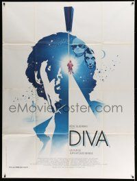 1g539 DIVA 47x63 French video poster '82 Jean Jacques Beineix, Frederic Andrei, French New Wave!
