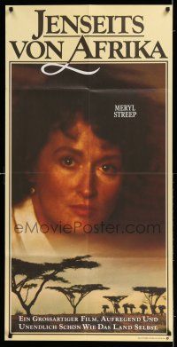 1g169 OUT OF AFRICA German poster '85 Robert Redford & Meryl Streep, directed by Sydney Pollack!