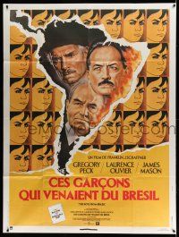 1g487 BOYS FROM BRAZIL French 1p '78 Nazi Gregory Peck, Laurence Olivier, James Mason, different!