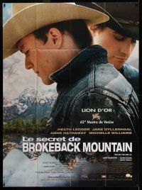 1g492 BROKEBACK MOUNTAIN French 1p '05 Heath Ledger & Jake Gyllenhaal!, directed by Ang Lee!