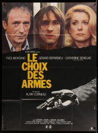 1g507 CHOICE OF ARMS French 1p '81 Catherine Deneuve, Gerard Depardieu, Yves Montand + gun image!