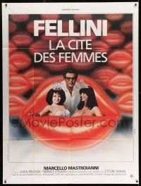 1g511 CITY OF WOMEN French 1p '80 Fellini's La Citta delle donne, Mastroianni & sexy girls!