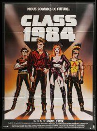 1g512 CLASS OF 1984 French 1p '82 great Michel Landi artwork of rebellios teen punks!