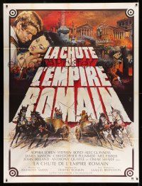 1g567 FALL OF THE ROMAN EMPIRE French 1p R70s Anthony Mann, different Mascii art of Loren & Boyd!
