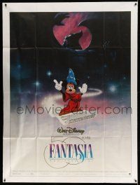 1g569 FANTASIA French 1p R90 Disney classic 50th anniversary, great cartoon images!