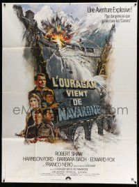 1g579 FORCE 10 FROM NAVARONE French 1p '78 cool Brian Bysouth art of busting dam & top stars!