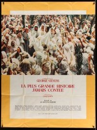 1g597 GREATEST STORY EVER TOLD French 1p '65 George Stevens, Max von Sydow as Jesus!