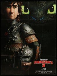 1g621 HOW TO TRAIN YOUR DRAGON 2 teaser French 1p '13 Dreamworks CGI in 3D, Hiccup & Toothless c/u!