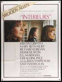 1g637 INTERIORS French 1p '78 Diane Keaton, Mary Beth Hurt, directed by Woody Allen, classic!