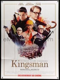 1g654 KINGSMAN: THE SECRET SERVICE French 1p '14 Michael Caine, Samuel L. Jackson, Firth, Marvel!