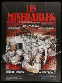 1g686 LES MISERABLES French 1p '82 cool montage artwork by Rene Carel & J. Gourmelin!