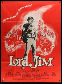 1g700 LORD JIM French 1p '65 full-length artwork of Peter O'Toole in the title role!
