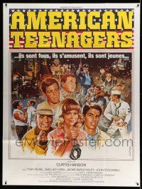 1g701 LOSIN' IT French 1p '83 young Tom Cruise, Shelley Long, different art by Valnni Tealdi!