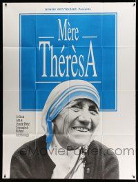 1g731 MOTHER TERESA French 1p '86 documentary biography of the famous nun, great smiling portrait!