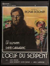 1g822 SERPENT'S EGG French 1p '77 Ingmar Bergman, Liv Ullmann, art by Boogaerts G.!