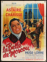 1g835 SILK STOCKINGS French 1p '58 different art of Fred Astaire & Cyd Charisse by Roger Soubie!