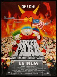 1g848 SOUTH PARK: BIGGER, LONGER & UNCUT French 1p '99 Trey Parker & Matt Stone animated musical!