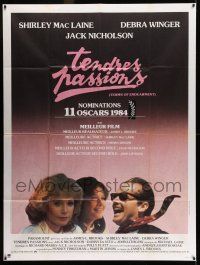 1g869 TERMS OF ENDEARMENT French 1p '84 Shirley MacLaine, Debra Winger & Jack Nicholson, different!