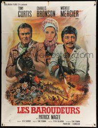 1g929 YOU CAN'T WIN 'EM ALL French 1p '70 Mascii art of Tony Curtis, Charles Bronson & Mercier!