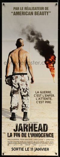 1g407 JARHEAD French door panel '05 different image of Jake Gyllenhaal watching burning wells!