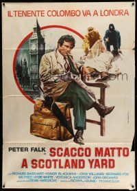 1g248 DAGGER OF THE MIND Italian 1p '78 great art of Peter Falk as Detective Columbo in London!